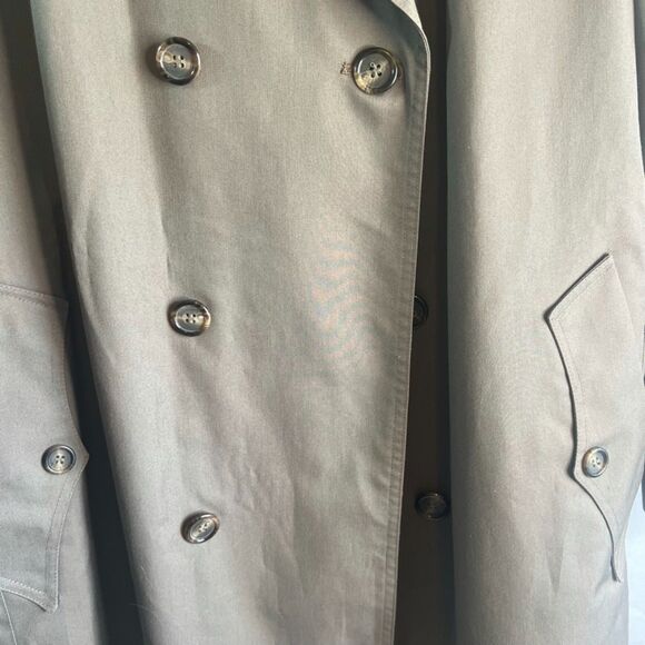 Christian Dior Monsier Mens Double Breasted Classic Trench Coat Size 46R - Picture 9 of 15